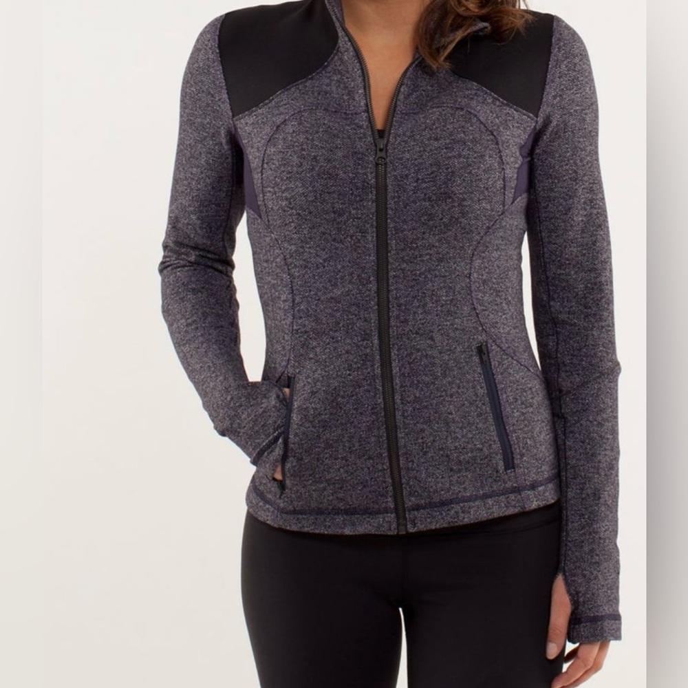 Lululemon Forme Jacket Herringbone Size 8 - Picture 1 of 16